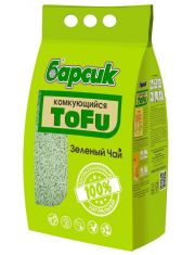 Наполнитель для кошачьего туалета Барсик Tofu Зелёный Чай комкующийся