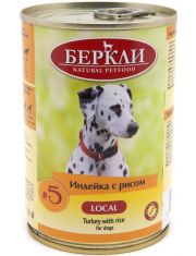 Консервы для собак Berkley #5 Индейка с рисом