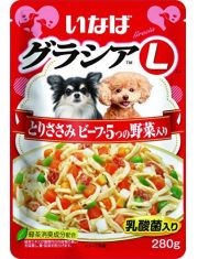 Влажный корм для собак Inaba Gracia L куриное филе с говядиной и овощами