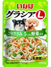 Влажный корм для собак Inaba Gracia L куриное филе с овощами