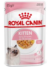 Влажный корм для кошек Royal Canin Kitten Jelly кусочки в желе для котят в период второй фазы роста в возрасте до 12 месяцев