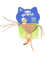 Игрушка для кошек Подушечка с мятой и перьями, текстиль