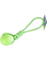 Игрушка для собак Мяч на веревке, термопластичная резина