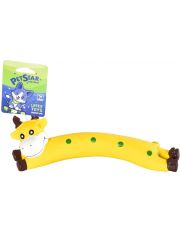 Игрушка для собак Коровка с пищалкой, латекс