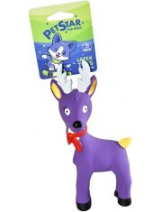 Игрушка для собак Оленёнок с пищалкой, латекс