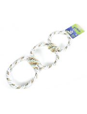 Игрушка для собак Грейфер веревочный 3 петли 2 узла