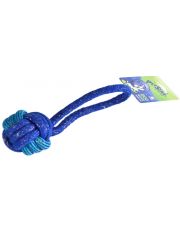 Игрушка для собак Мяч верёвочный с ручкой, текстиль