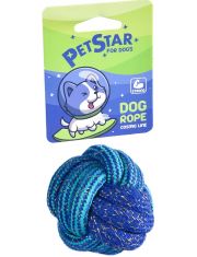 Игрушка для собак Мяч верёвочный, текстиль