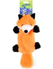 Игрушка для собак Лиса с пищалкой, плюшевая