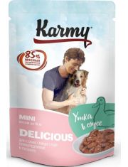 Влажный корм для собак Karmy Mini Delicious мелких и миниатюрных пород Утка в соусе