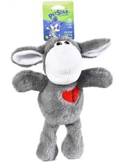 Игрушка для собак Ослик с пищалкой, плюшевый