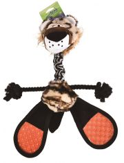 Игрушка для собак Львёнок с пищалкой, плюш/текстиль