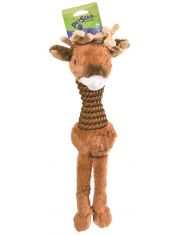 Игрушка для собак Оленёнок с пищалкой, плюшевый