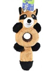 Игрушка для собак Енот с пищалкой, плюшевый