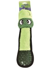 Игрушка для собак Весёлая змея с пищалкой, плюшевая