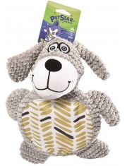 Игрушка для собак Собачка с пищалкой, плюш/текстиль