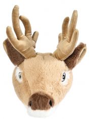 Игрушка для собак Голова оленя с пищалкой, плюшевая