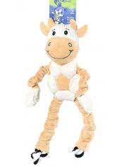 Игрушка для собак Корова с пищалкой, плюшевая