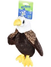 Игрушка для собак Орёл с пищалкой, плюш/хлопок