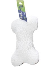 Игрушка для собак Косточка с пищалкой, плюшевая