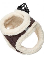 Шлейка-жилетка для собак Triol Be Trendy мягкая L, коричневая, обхват груди 480-540мм