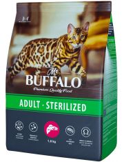 Сухой корм для кошек Mr.BUFFALO Adult Sterilized стерилизованных с лососем