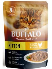 Влажный корм для котят Mr.BUFFALO Kitten Нежный цыплёнок в соусе