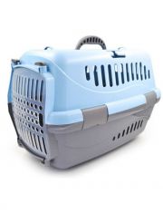 Переноска для животных Zooexpress Турне с прозрачной пластиковой дверцей, без комплектации 54,5*36*34см