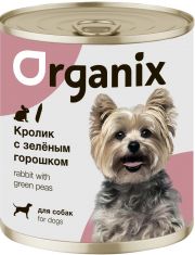 Консервы для собак Organix Кролик и зеленый горошек