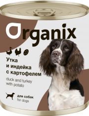 Консервы для собак Organix Утка с индейкой и картофелем