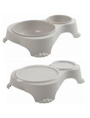 Миска Sally Duo для животных двойная с крышкой 1л+0,28л