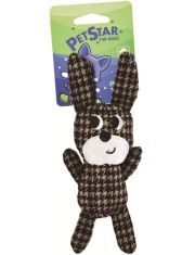 Игрушка для собак Зайчик с пищалкой, текстиль