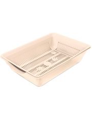 Туалет для кошек Gamma Лапки высокий с цветной сеткой 350*250*90мм