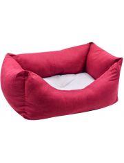 Лежанка для животных Zooexpress Пухлик из поплина, бордо