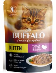 Влажный корм для котят Mr.BUFFALO Kitten Индейка на пару в соусе