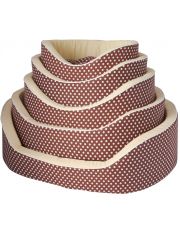 Лежак Премиум (хлопок) коричневый