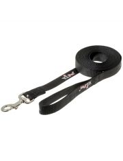 Поводок для собак Pet Line V.I.Pet с карабином и ручкой, черный