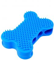 Щетка для мытья животных Pet Line Массажная на руку, синяя