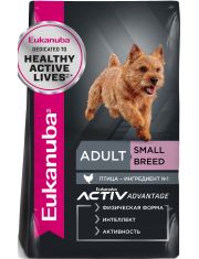 Сухой корм для собак Eukanuba Adult Small Breed мелких пород с птицей