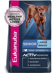 Сухой корм для собак Eukanuba Senior Large Breed 7+ Years пожилых крупных и очень крупных пород с птицей
