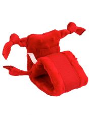 Сенсорная плюшевая улитка для щенков PUPPY SENSORY SNAIL с ароматом говядины, красный