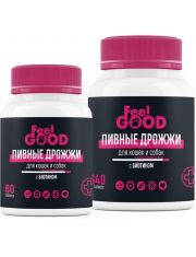 Пивные дрожжи FeelGOOD с биотином и чесноком для кошек и собак, таблетки