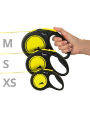 Рулетка для собак Flexi Neon New Classic трос