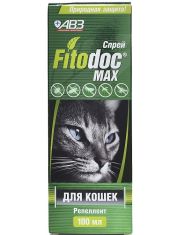 Спрей для кошек АВЗ Fitodoc Max от блох, вшей, клещей, комаров и мошек