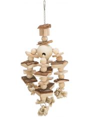 Игрушка для птиц Trixie из дерева с веревкой