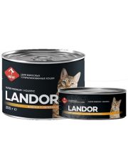 LАNDOR консервы для стерилизованных кошек ягненок с облепихой