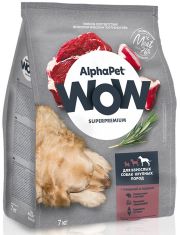 Сухой корм для собак Alph?Pet WOW Superpremium крупных пород с говядиной и сердцем