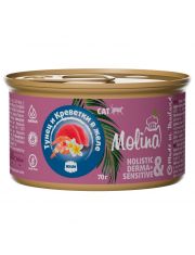 Molina Консервы для кошек Тунец и Креветки в желе