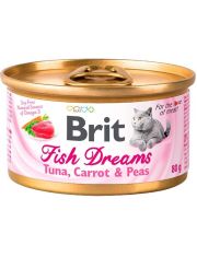 Консервы для кошек Brit Сare Fish Dreams Тунец, морковь и горошек