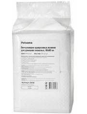 Гелевые пеленки для животных Petsona Extra белые 50 шт в упаковке